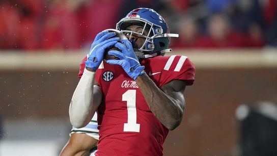 Report: Ole Miss WR Jonathan Mingo out vs. 'Bama (College Football)