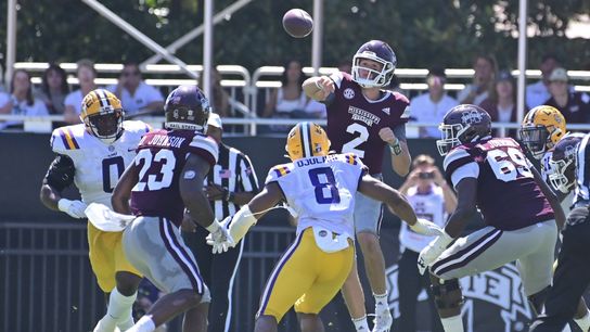 Max Johnson's 4 TD passes get LSU past Mississippi State (College Football)