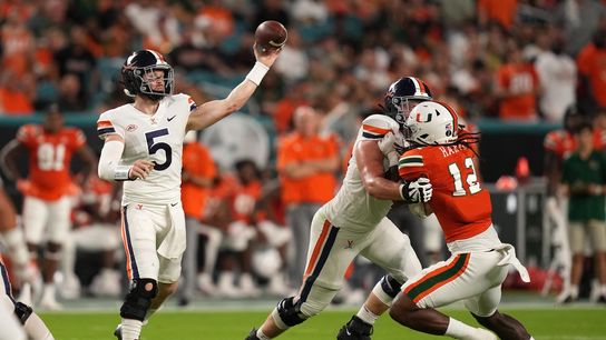 Virginia escapes with victory as Miami misses winning kick (College Football)