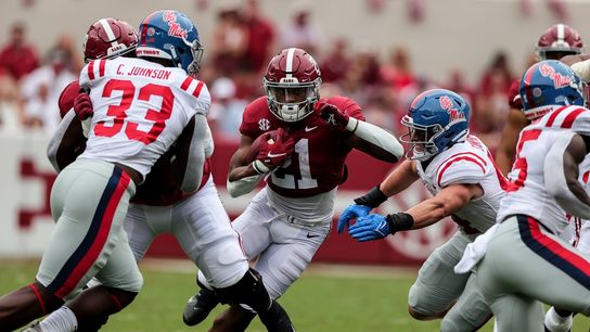 Alabama RB Jase McClellan (knee) out for season (College Football)