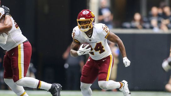 WFT's Antonio Gibson (shin) limited in practice (NFL)