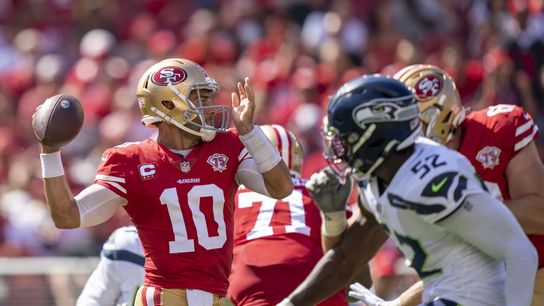 Niners QB Jimmy Garoppolo (calf) misses practice (NFL)