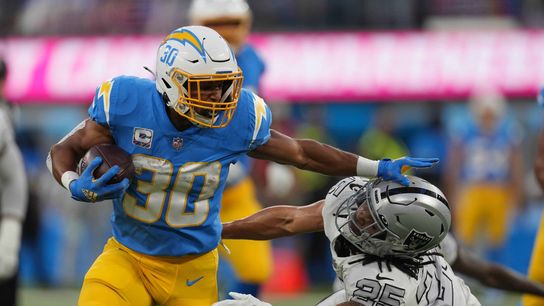 Chargers RB Austin Ekeler (hip) questionable vs. Patriots (NFL)