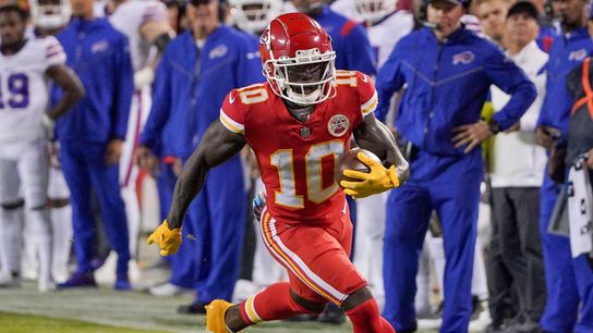 Chiefs WR Tyreek Hill (quadriceps) misses practice (NFL)