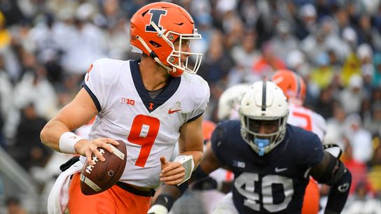 Illinois upsets No. 7 Penn State in record ninth OT (College Football)