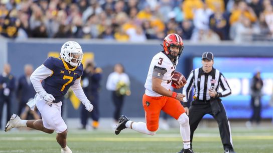 Eight sacks, defense power No. 11 Oklahoma State past West Virginia (College Football)