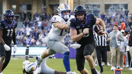 Max Duggan keeps TCU's bowl hopes alive, engineering win vs. Kansas (College Football)