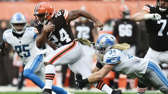 Nick Chubb, Browns hold off winless Lions (NFL)