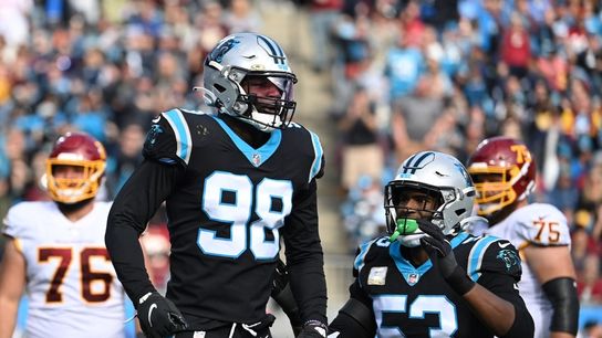 Panthers DE Marquis Haynes leaves practice on cart (NFL)