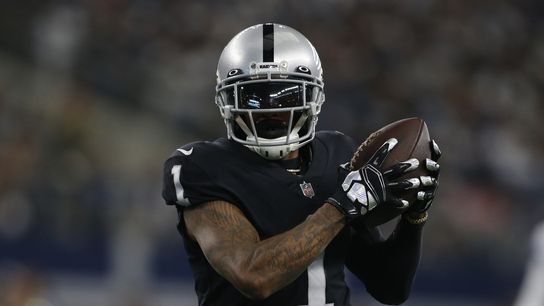 Raiders WR DeSean Jackson limited by calf injury (NFL)
