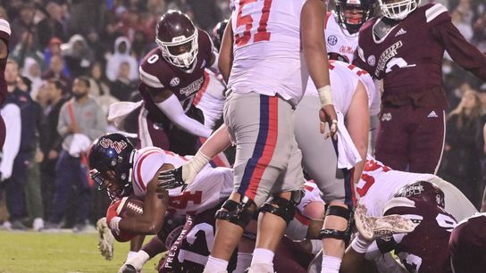 No. 9 Ole Miss gets to 10 wins with victory over rival Mississippi State (College Football)