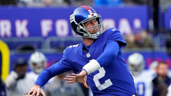 Reports: Giants to start QB Mike Glennon vs. Bears (NFL)