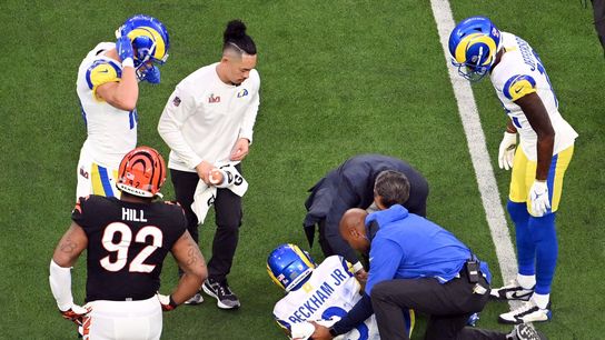 Rams WR Odell Beckham Jr. (knee) exits Super Bowl (NFL)