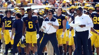 Michigan to rotate gameday coaches in Jim Harbaugh's 3-game absence (College Football)