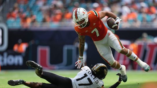 Report: Miami WR Xavier Restrepo (foot) out indefinitely (College Football)