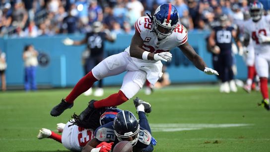 Giants CB Aaron Robinson (appendix) out vs. Panthers (NFL)