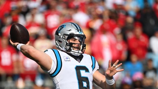 Panthers QB Baker Mayfield in a boot; Week 6 status unknown (NFL)