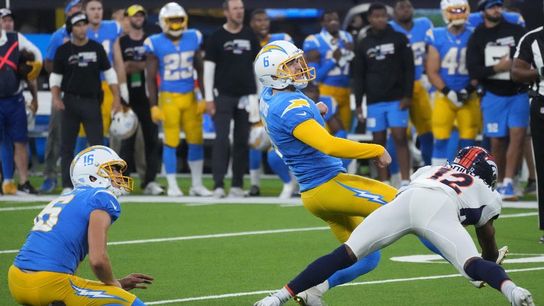 Chargers K Dustin Hopkins (hamstring) out 2-4 weeks (NFL)
