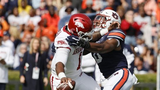 KJ Jefferson, Arkansas end run of futility vs. Auburn (College Football)