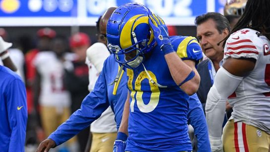 Rams WR Cooper Kupp departs with ankle injury (NFL)