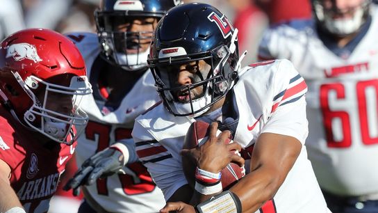 Liberty's key stop secures upset of Arkansas (College Football)