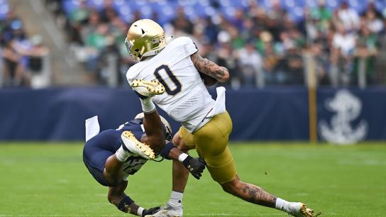 Drew Pyne leads No. 20 Notre Dame to decisive win over Navy (College Football)
