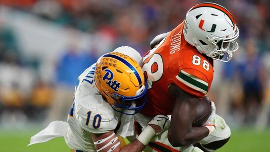 Jared Wayne's 3 receiving TDs lead Pitt's rout of Miami (College Football)