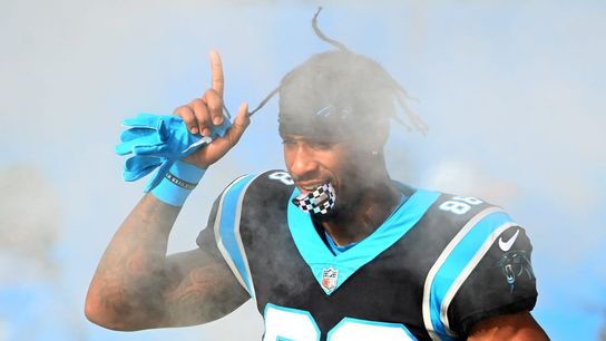 Panthers WR Terrace Marshall leaves practice on cart (NFL)