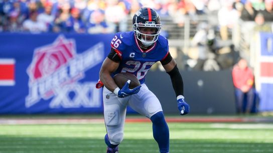 Giants RB Saquon Barkley (neck) lands on injury report (NFL)