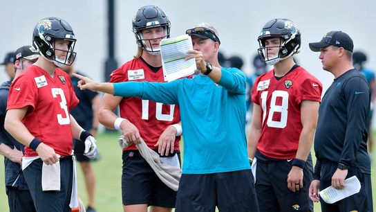 Jaguars backup QB preparing to start with Trevor Lawrence idle (NFL)