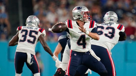 Patriots waive QB Bailey Zappe (NFL)
