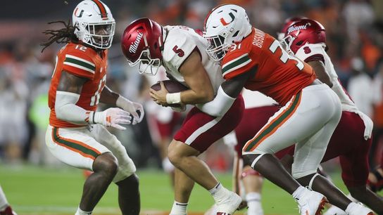 Miami (Fla.) manhandles Miami (Ohio) in opener (College Football)