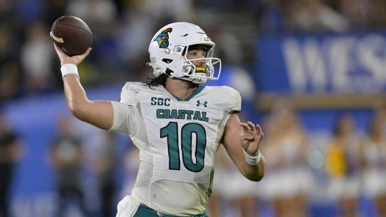 Coastal Carolina QB Grayson McCall released from hospital after hit (College Football)