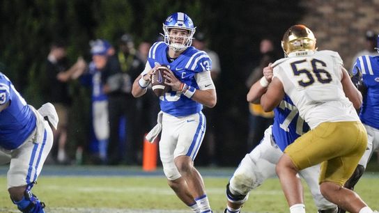 Duke QB Riley Leonard (ankle) day-to-day (College Football)