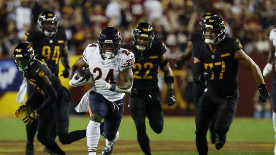 Report: Bears RB Khalil Herbert (ankle) out multiple weeks (NFL)