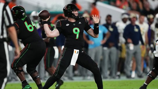 No. 17 Miami fumbles, loses to Georgia Tech in last second (College Football)