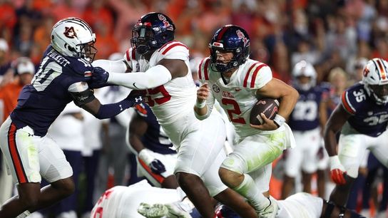 No. 13 Mississippi holds off upset-minded Auburn (College Football)