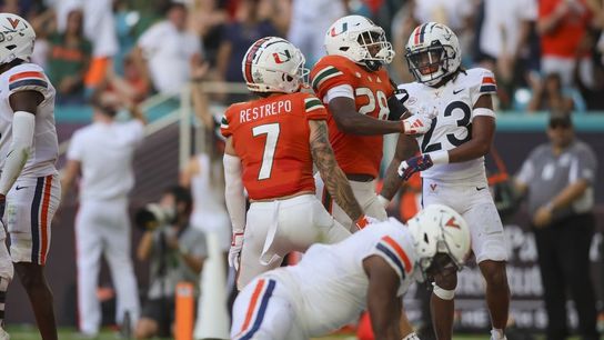 Big plays lift Miami to overtime victory over Virginia (College Football)