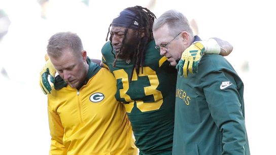Report: Packers RB Aaron Jones (knee) out for 'MNF' (NFL)