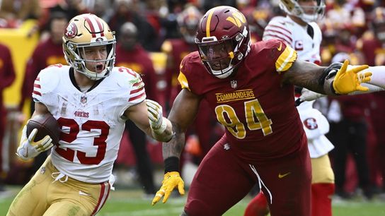 Report: 49ers RB Christian McCaffrey (calf) to sit out season finale (NFL)