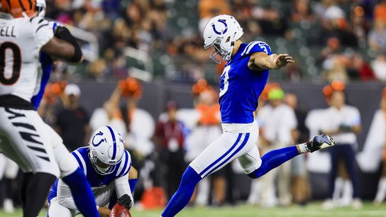 Colts elevate K Spencer Shrader with Matt Gay iffy (NFL)