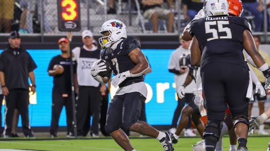 RJ Harvey runs for 4 TDs as UCF rolls past Sam Houston (College Football)