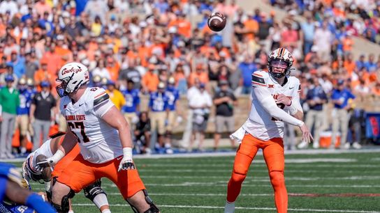 Alan Bowman tosses 5 TDs as No. 13 Oklahoma State trounces Tulsa (College Football)
