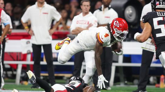 Chiefs WR Rashee Rice (knee) leaves game vs. Chargers (NFL)