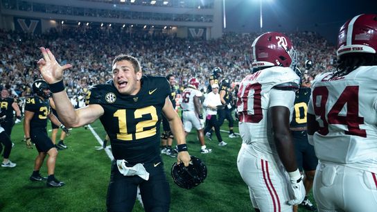 Top 25 roundup: Vanderbilt takes down No. 1 Alabama (College Football)