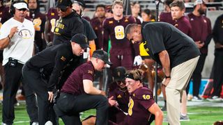 QB Sam Leavitt hurt, Jeff Sims to start for Arizona State vs. Cincinnati (College Football)