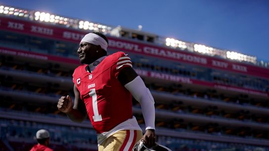 Niners' Deebo Samuel, Jauan Jennings, George Kittle miss practice (NFL)