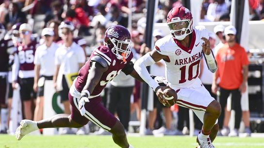 Taylen Green steers Arkansas to dominating win at Mississippi State (College Football)