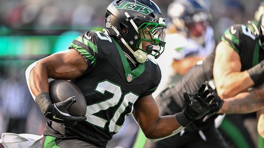 Jets RB Breece Hall (knee) active vs. Jaguars (NFL)