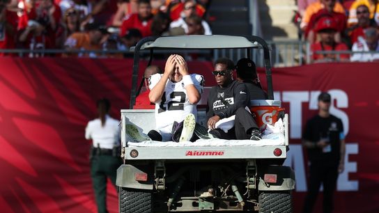 Raiders QB Aidan O'Connell, DE Maxx Crosby miss practice (NFL)
